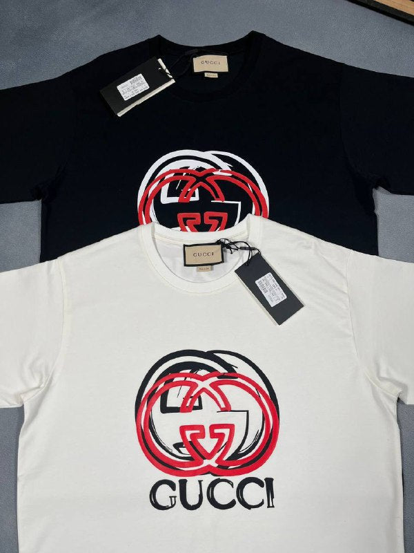 Gucci Interlocking G Graphic Logo T-Shirt UK Reps AAA Quality