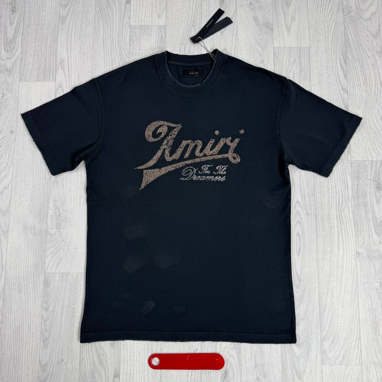Amiri "Good Life" For The Dreamers Script Logo T-Shirt UK Reps AAA Quality