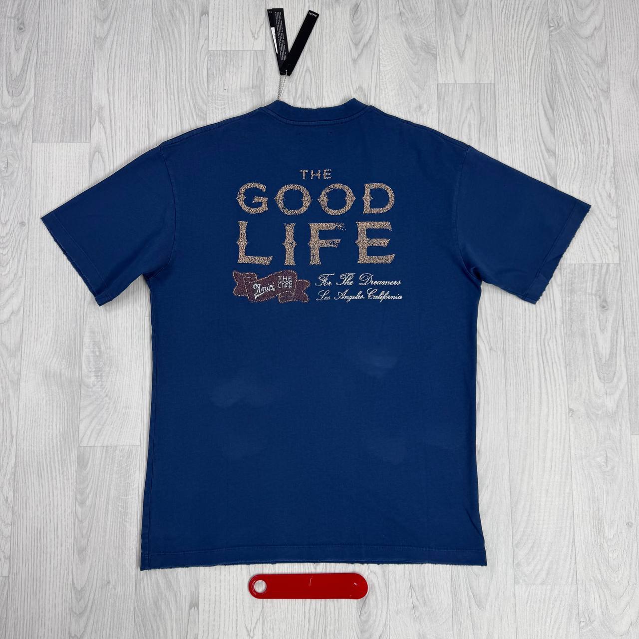 Amiri "Good Life" For The Dreamers Script Logo T-Shirt UK Reps AAA Quality