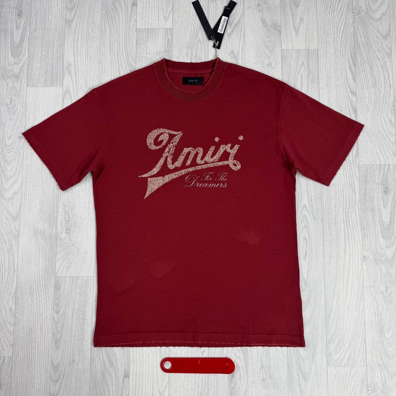 Amiri "Good Life" For The Dreamers Script Logo T-Shirt UK Reps AAA Quality