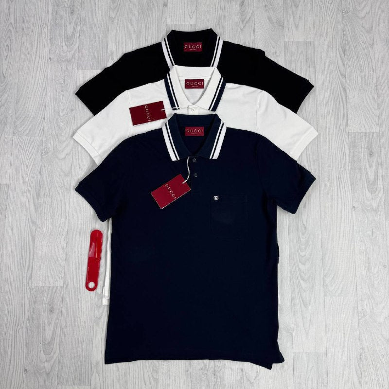 Gucci Double G Cotton Piquet Polo Shirt Collection UK Reps AAA Quality