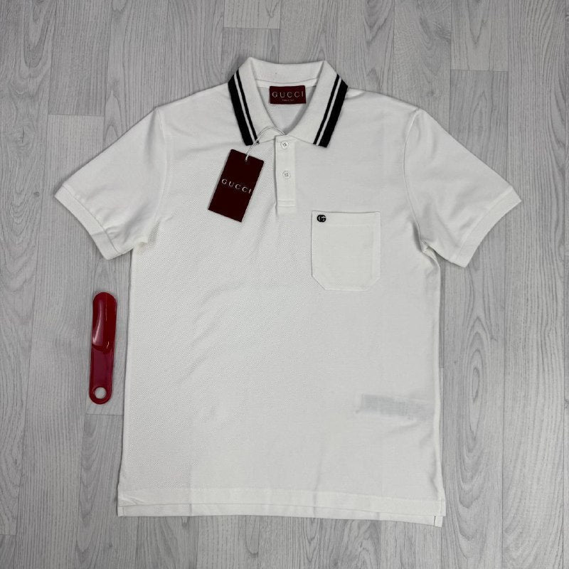 Gucci Double G Cotton Piquet Polo Shirt Collection UK Reps AAA Quality