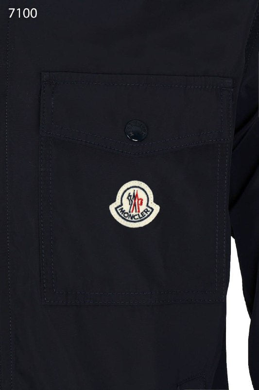 Moncler Cotton Gabardine Zip-Up Shirt Jacket UK Reps AAA Quality