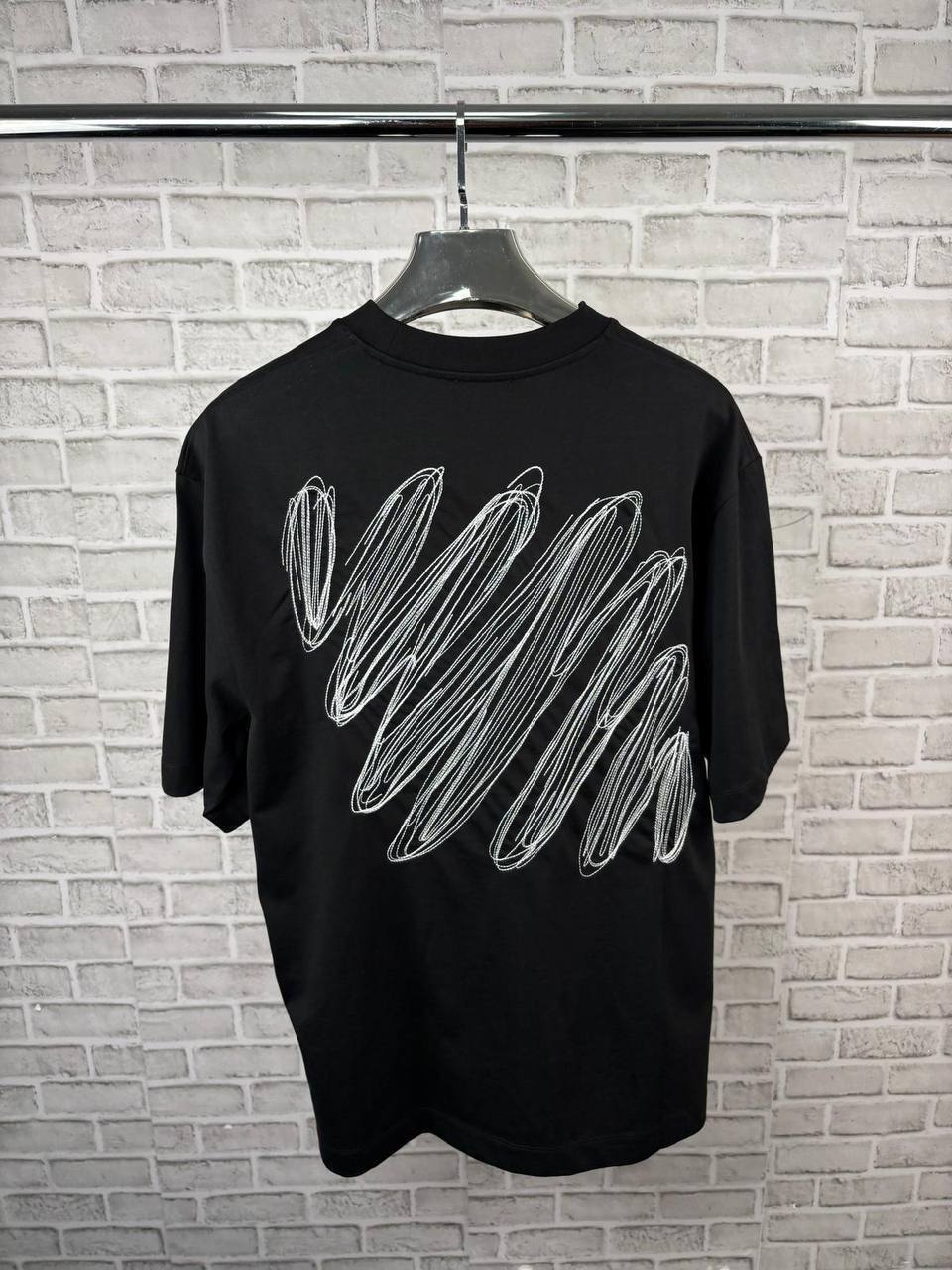 Off-White Scribble Diags Skate T-Shirt Set UK Reps AAA Quality