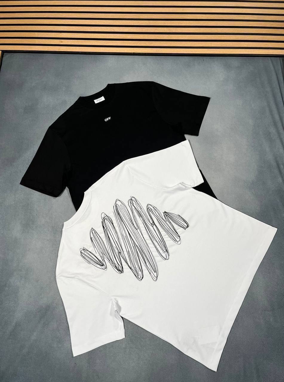 Off-White Scribble Diags Skate T-Shirt Set UK Reps AAA Quality