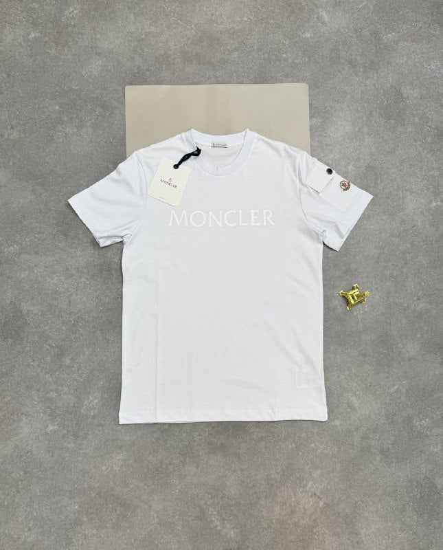 Moncler Men's Core Logo Luxury Cotton T-Shirt AAA Quality Reps UK