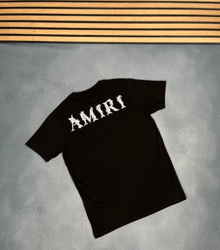 Amiri Baroque Logo-Print Cotton T-Shirts UK Reps AAA Quality