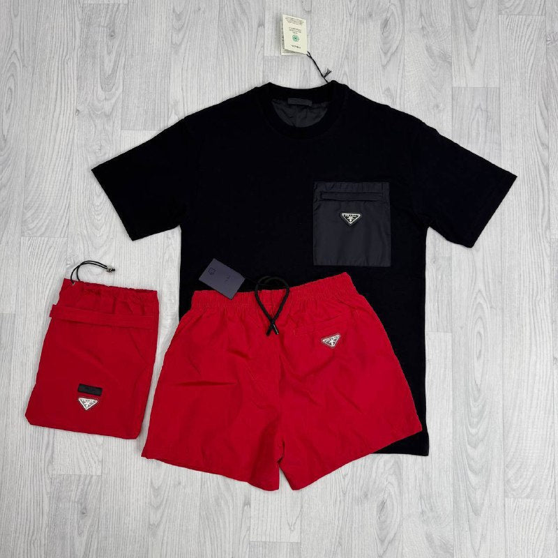 Prada Re-Nylon and Jersey T-shirt UK Reps AAA Quality