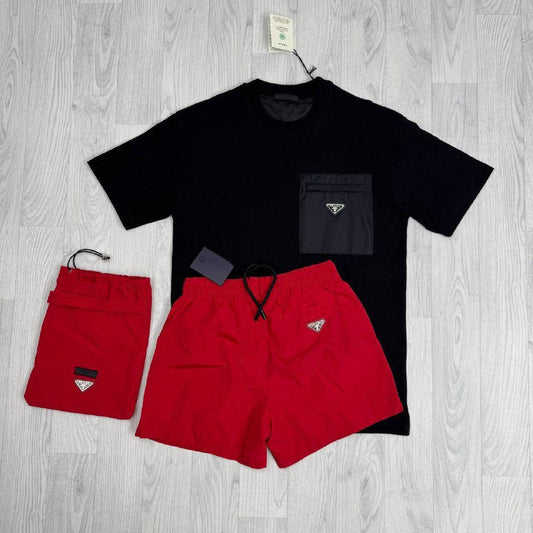 Prada Re-Nylon and Jersey T-shirt UK Reps AAA Quality