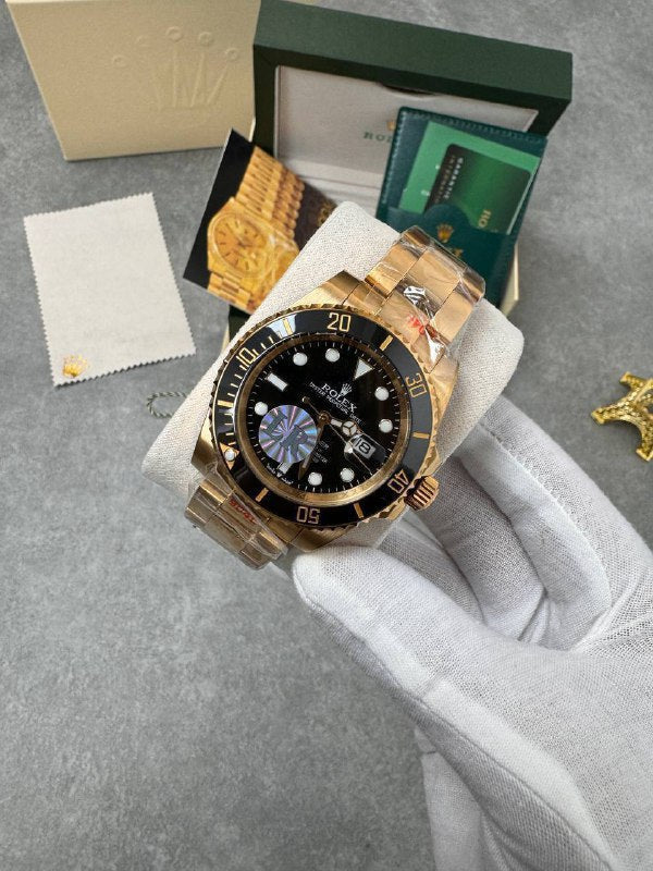 Rolex Submariner Date Green Dial Gold Luxury Men's Diver Watch AAA Quality Reps UK