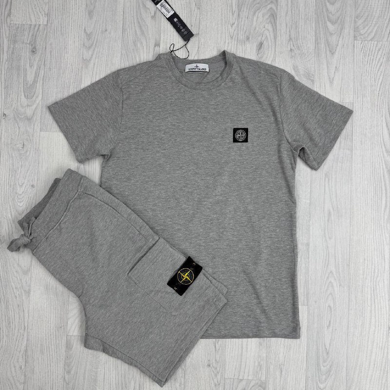 Stone Island Men’s Luxury Loungewear Set Cotton T-Shirt & Cargo Shorts AAA Quality Reps UK