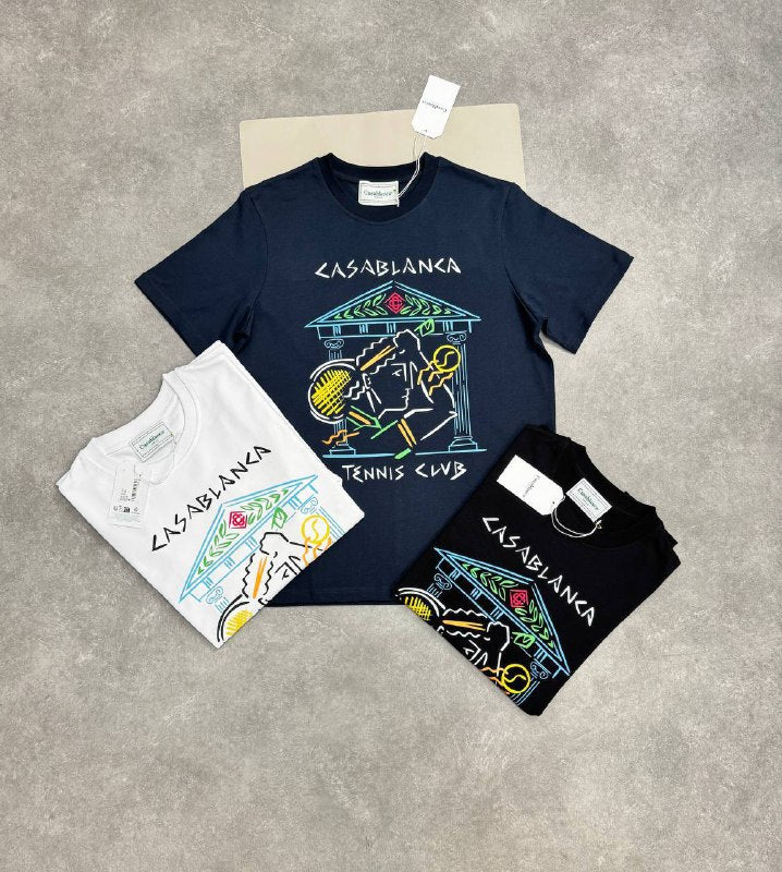 Casablanca Paris "Tennis Club" T-shirts UK Reps AAA Quality