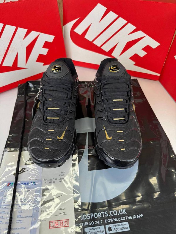 Nike Air Max Plus TN "Black/Metallic Gold" UK Reps AAA Quality