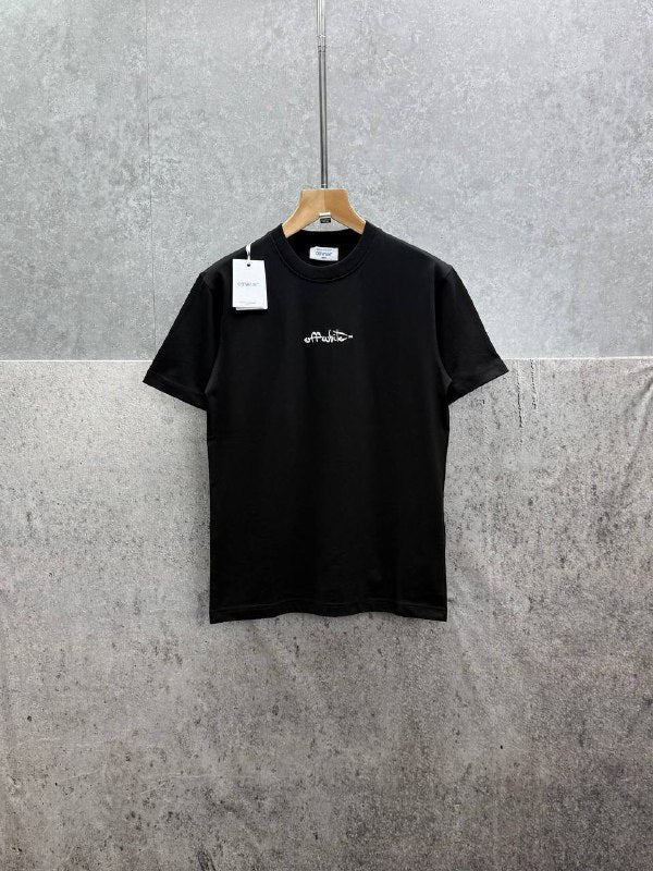 The Off-White Script Logo Cotton T-Shirt UK Reps AAA Quality