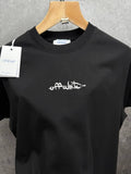 The Off-White Script Logo Cotton T-Shirt UK Reps AAA Quality