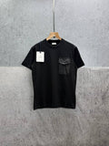 Moncler Cotton T-Shirt with Textured Pocket UK Reps AAA Quality