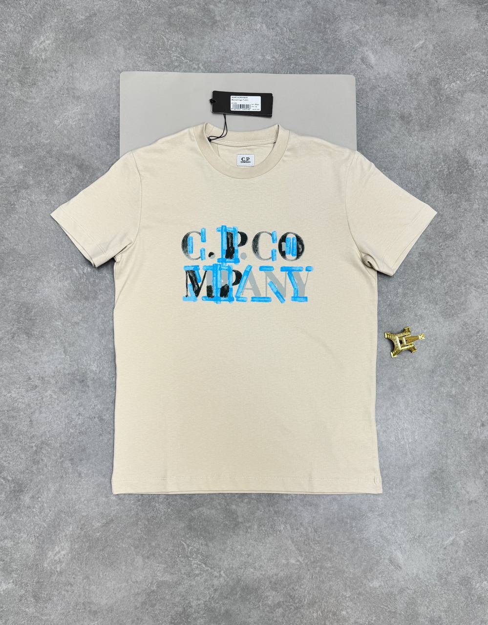 C.P. Company 30/1 Jersey Blurred Logo T-Shirts UK Reps AAA Quality