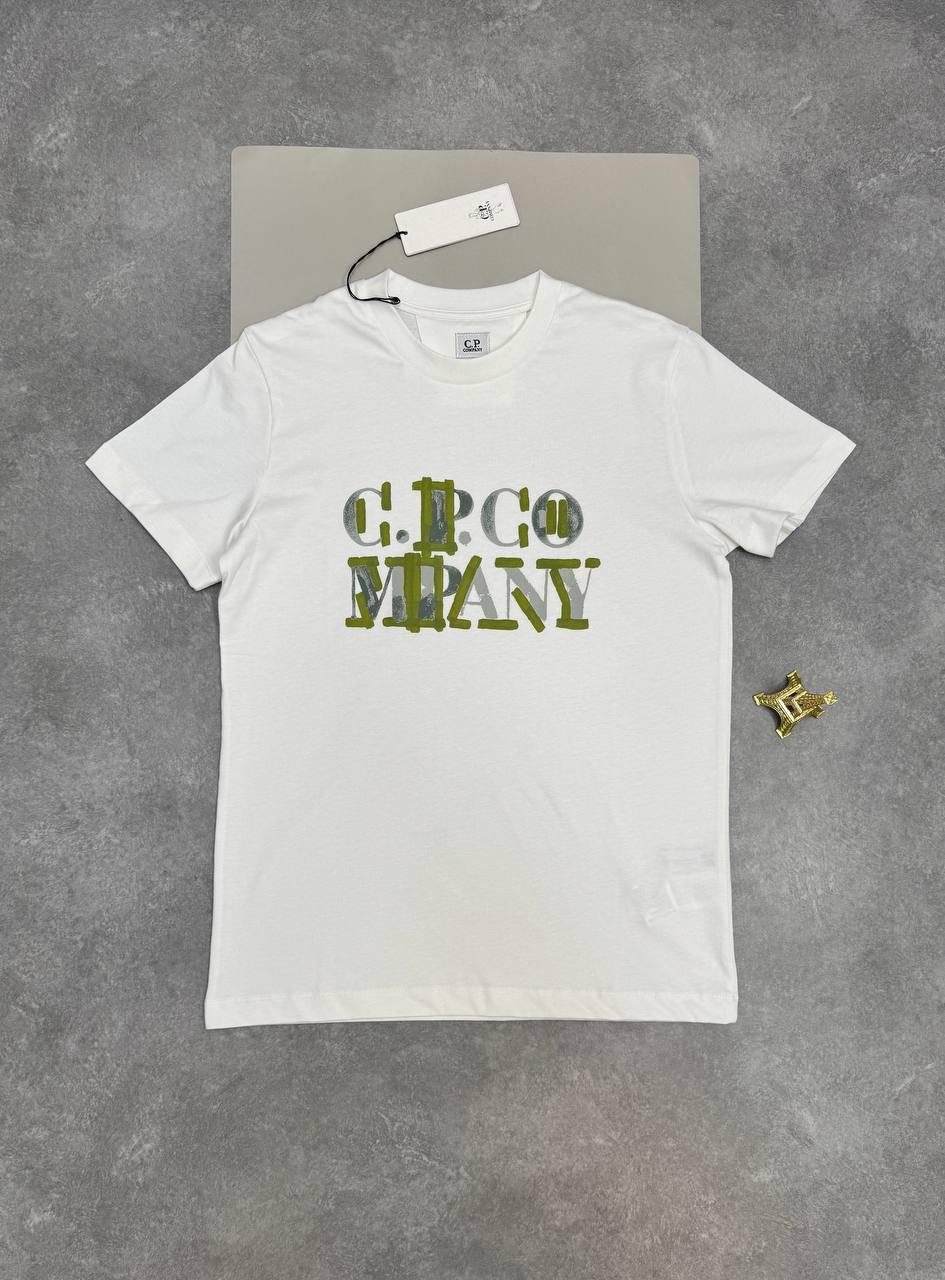 C.P. Company 30/1 Jersey Blurred Logo T-Shirts UK Reps AAA Quality