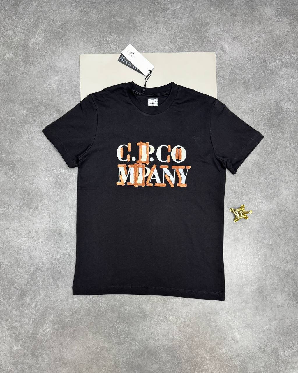 C.P. Company 30/1 Jersey Blurred Logo T-Shirts UK Reps AAA Quality