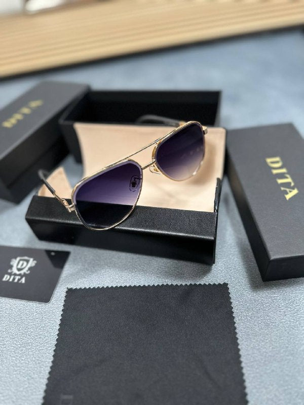 Dita Men's Luxury Gold Frame Aviator Sunglasses AAA Quality Reps UK