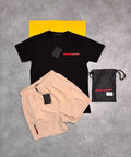Prada Linea Rossa T-Shirt and Technical Swim Shorts Summer Set AAA Quality Reps UK
