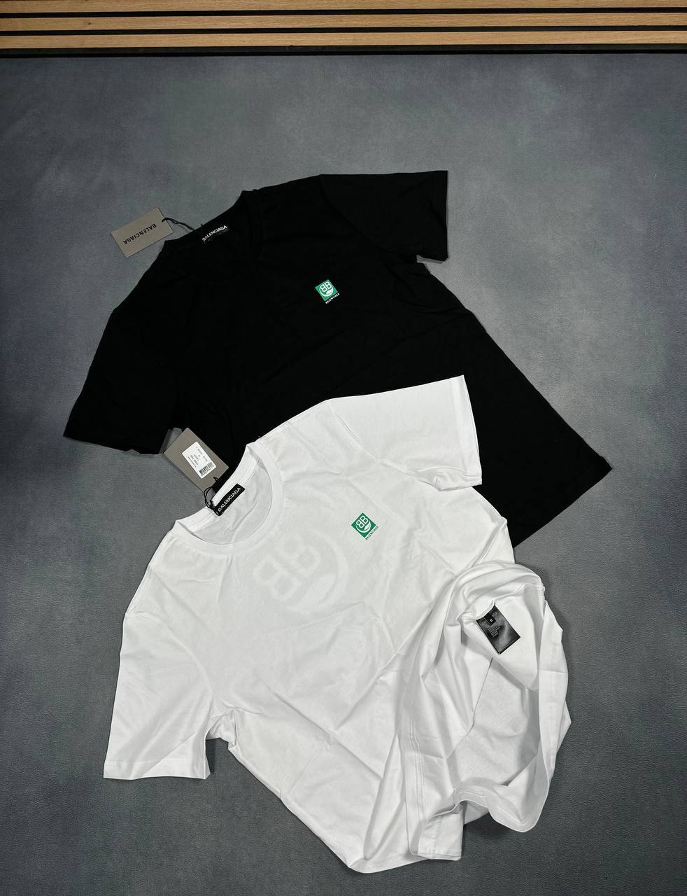 Balenciaga "Double B" Eco Logo T-Shirts UK Reps AAA Quality