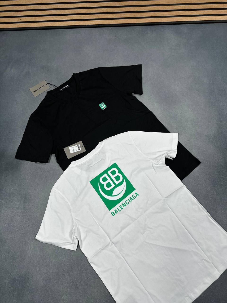 Balenciaga "Double B" Eco Logo T-Shirts UK Reps AAA Quality