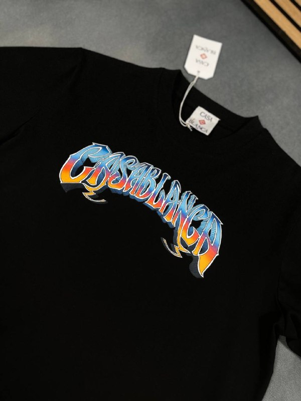 Casablanca Psychedelic Airbrush Logo T-Shirts AAA Quality Reps UK