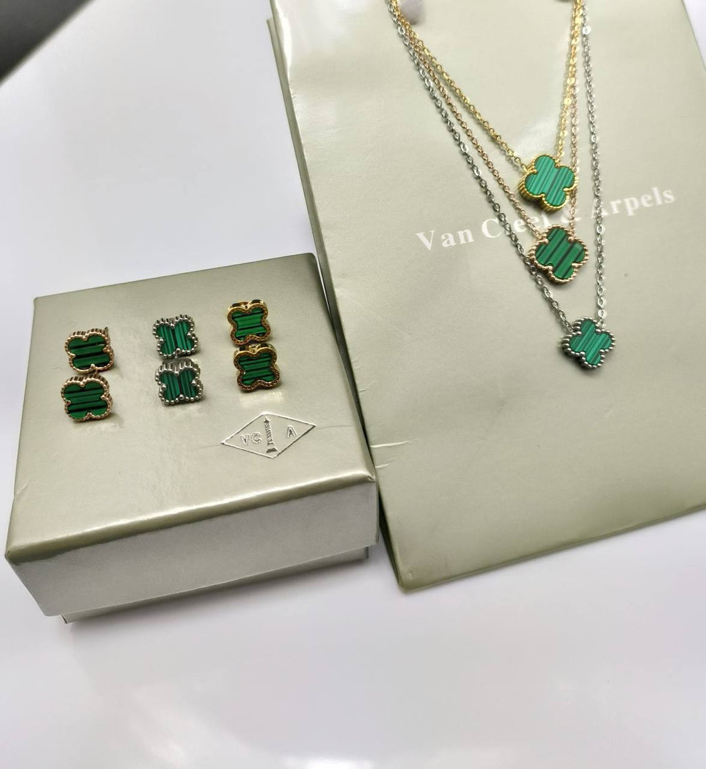 Van Cleef & Arpels Neckles & Earrings Set Collection AAA Quality Reps UK