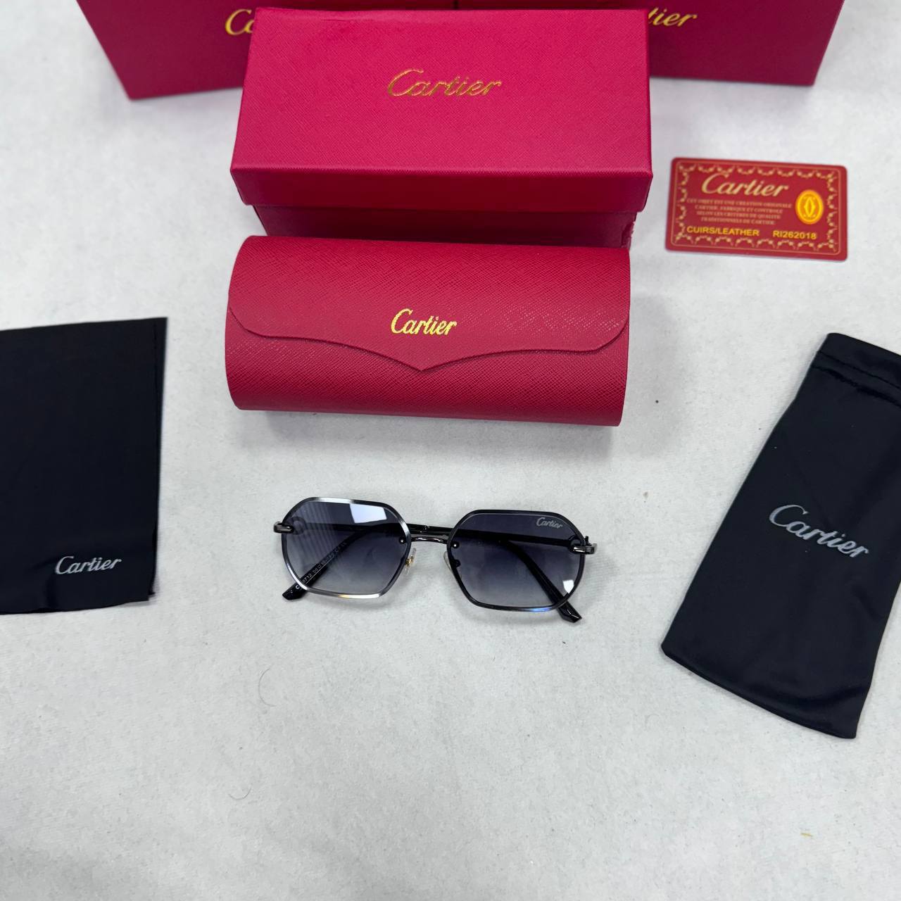 Cartier Men's Polarized Square Sunglasses Collection AAA Quality Reps UK