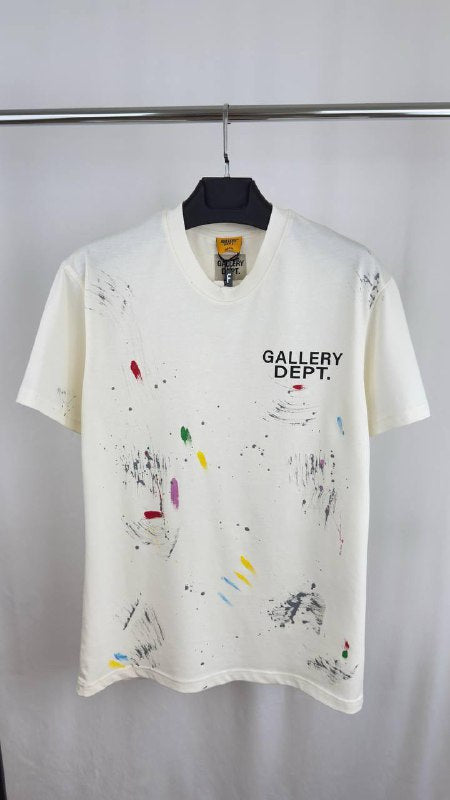 Gallery Dept. Paint-Splattered Logo T-Shirt UK Reps AAA Quality