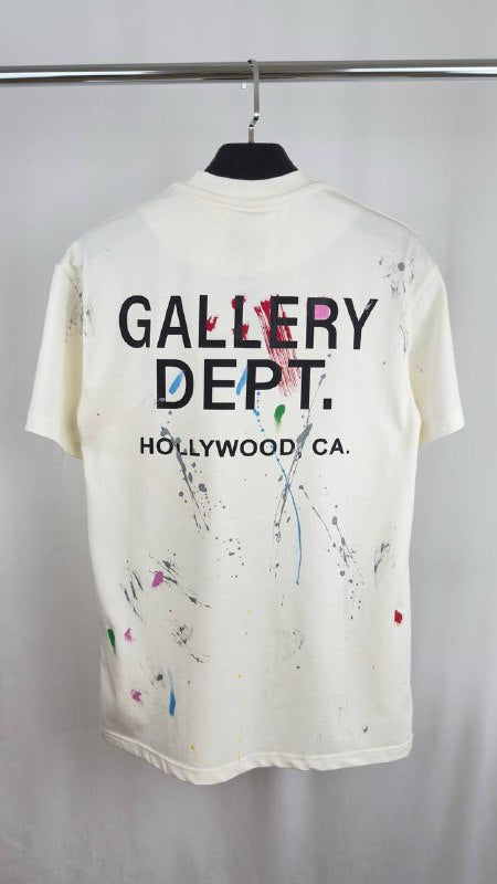 Gallery Dept. Paint-Splattered Logo T-Shirt UK Reps AAA Quality