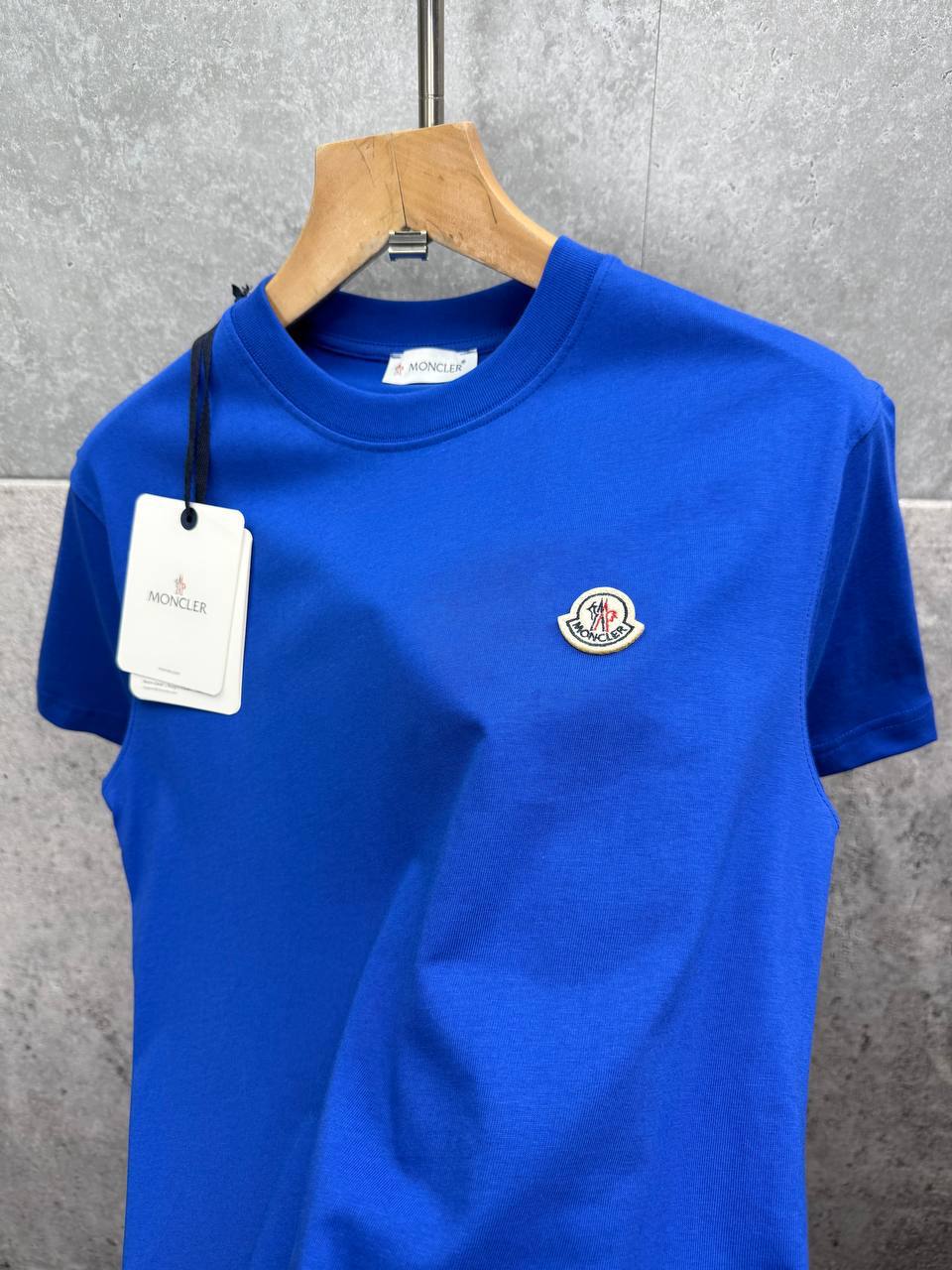 Moncler Logo Patch Cotton T-Shirt UK Reps AAA Quality