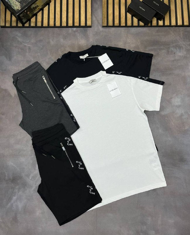 Givenchy Logo-Tape Cotton Jersey Tracksuit Set UK Reps AAA Quality