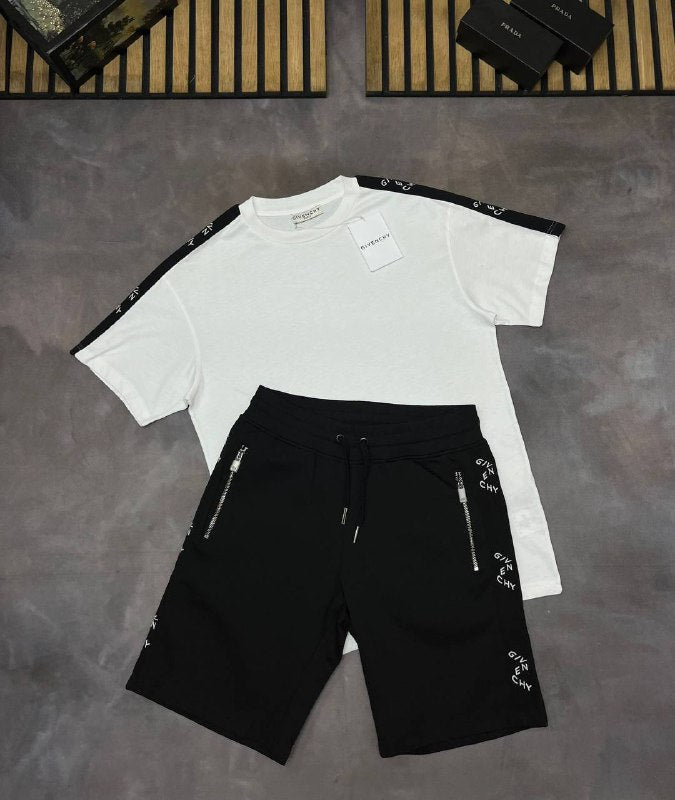 Givenchy Logo-Tape Cotton Jersey Tracksuit Set UK Reps AAA Quality
