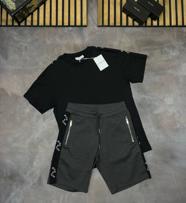 Givenchy Logo-Tape Cotton Jersey Tracksuit Set UK Reps AAA Quality