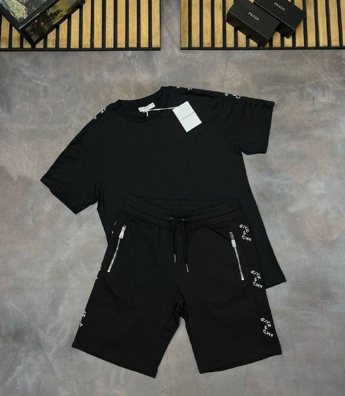 Givenchy Logo-Tape Cotton Jersey Tracksuit Set UK Reps AAA Quality