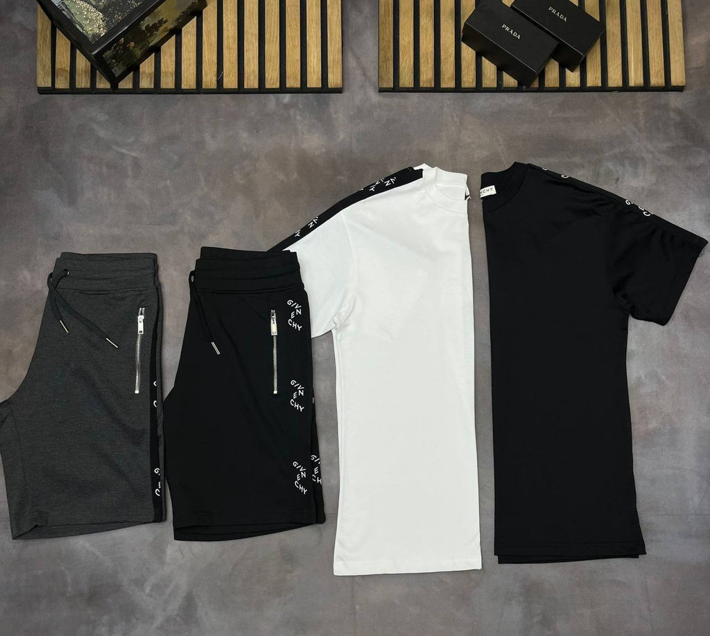 Givenchy Logo-Tape Cotton Jersey Tracksuit Set UK Reps AAA Quality