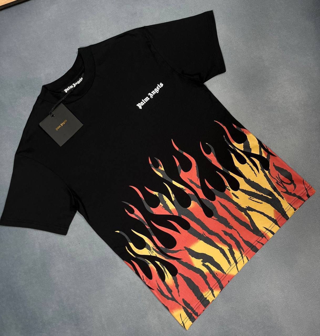 Palm Angels Tiger Flames T-Shirt UK Reps AAA Quality