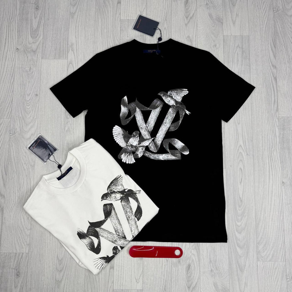 Louis Vuitton Birds Logo T-Shirts UK Reps AAA Quality