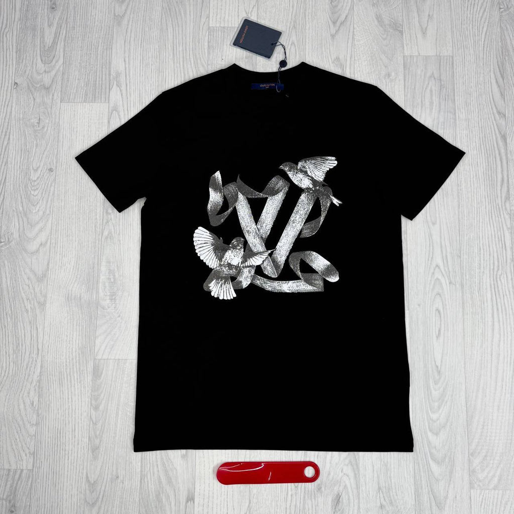 Louis Vuitton Birds Logo T-Shirts UK Reps AAA Quality