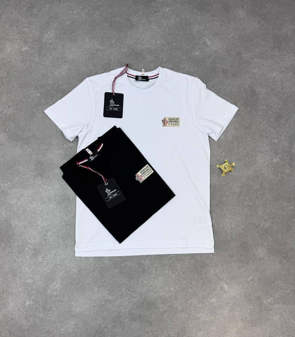 Moncler Grenoble Logo-Patch Cotton T-Shirts UK Reps AAA Quality