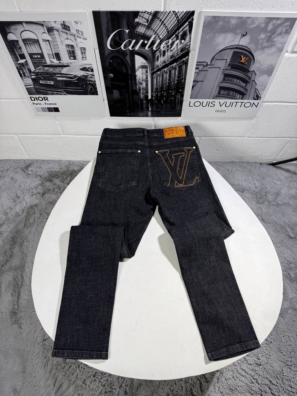 Louis Vuitton Embroidered Logo Denim UK Reps AAA Quality