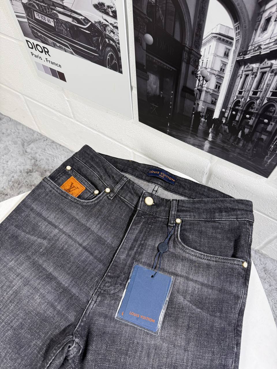 Louis Vuitton Embroidered Logo Denim UK Reps AAA Quality