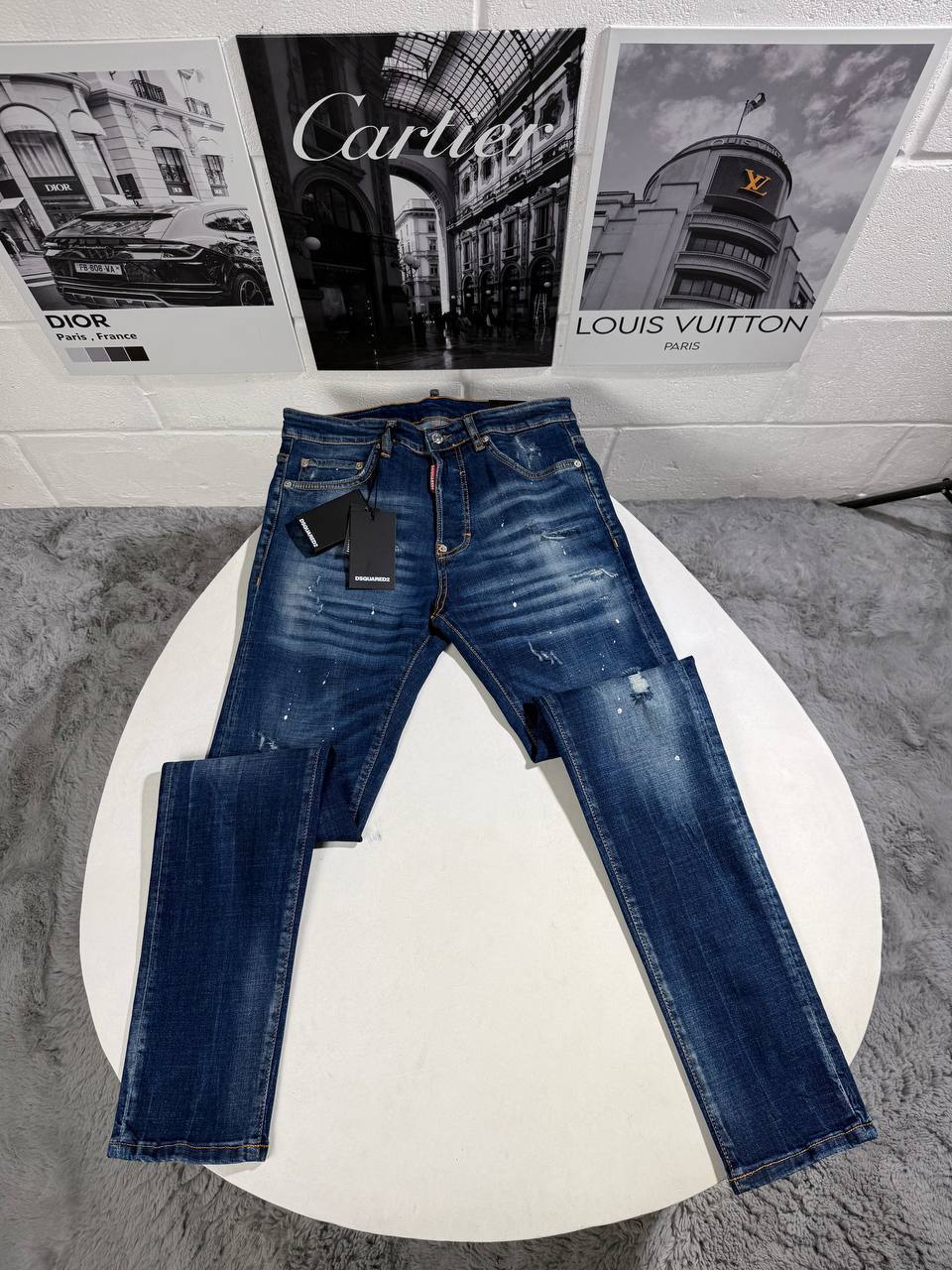 Louis Vuitton Embroidered Logo Denim UK Reps AAA Quality