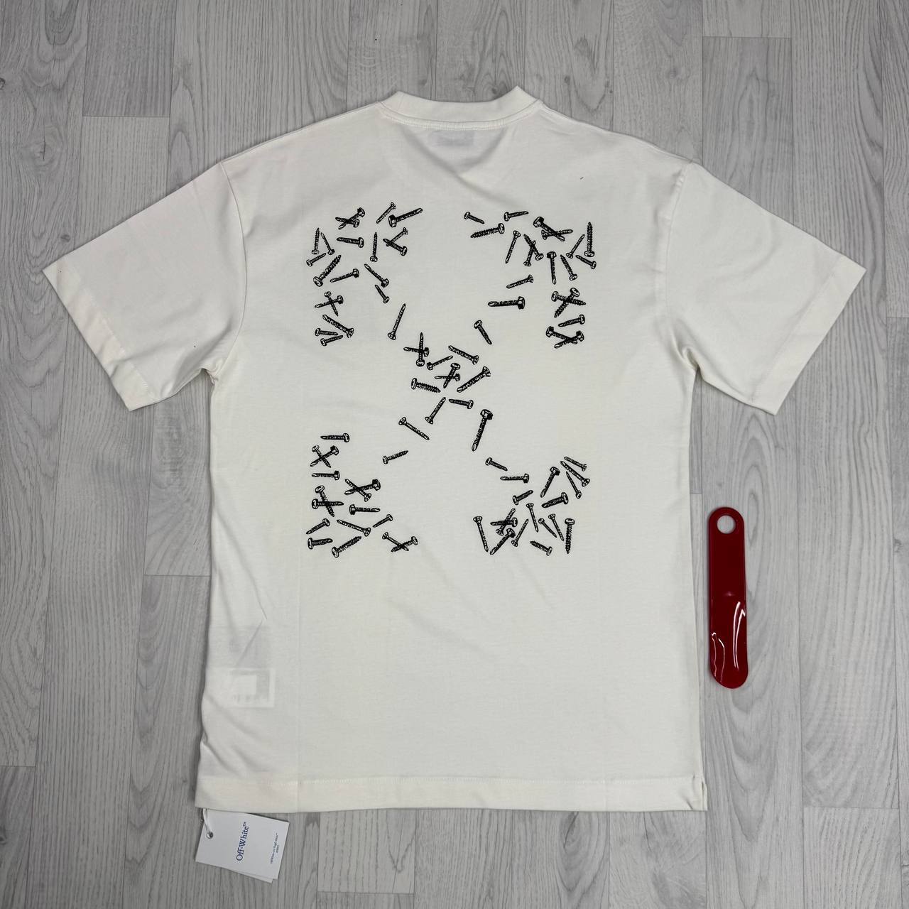 Off-White c/o Virgil Abloh "Nail Arrows" Printed T-Shirts UK Reps AAA Quality