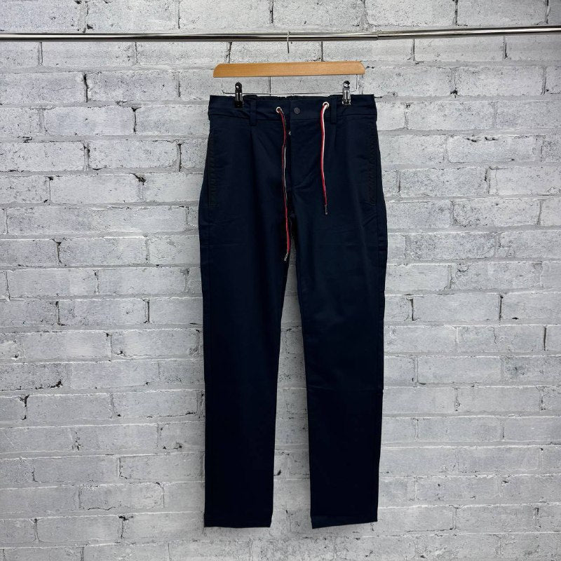Moncler Men's Tricolor Drawstring Cotton-Stretch Trousers Twin Set AAA Quality Reps UK