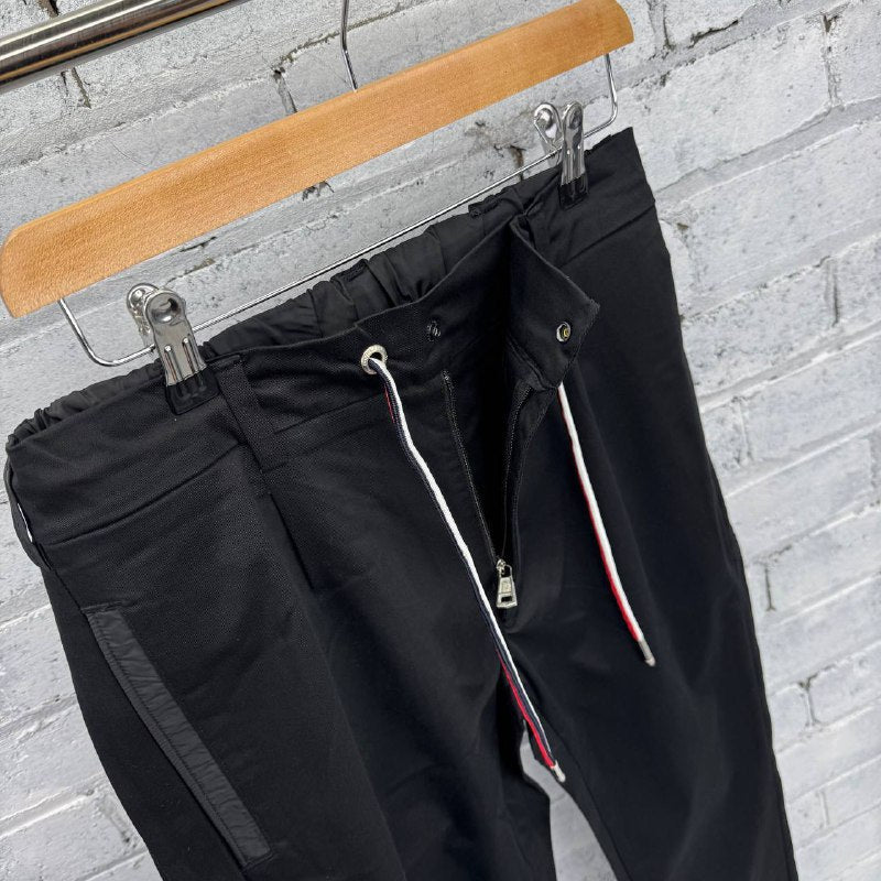 Moncler Men's Tricolor Drawstring Cotton-Stretch Trousers Twin Set AAA Quality Reps UK