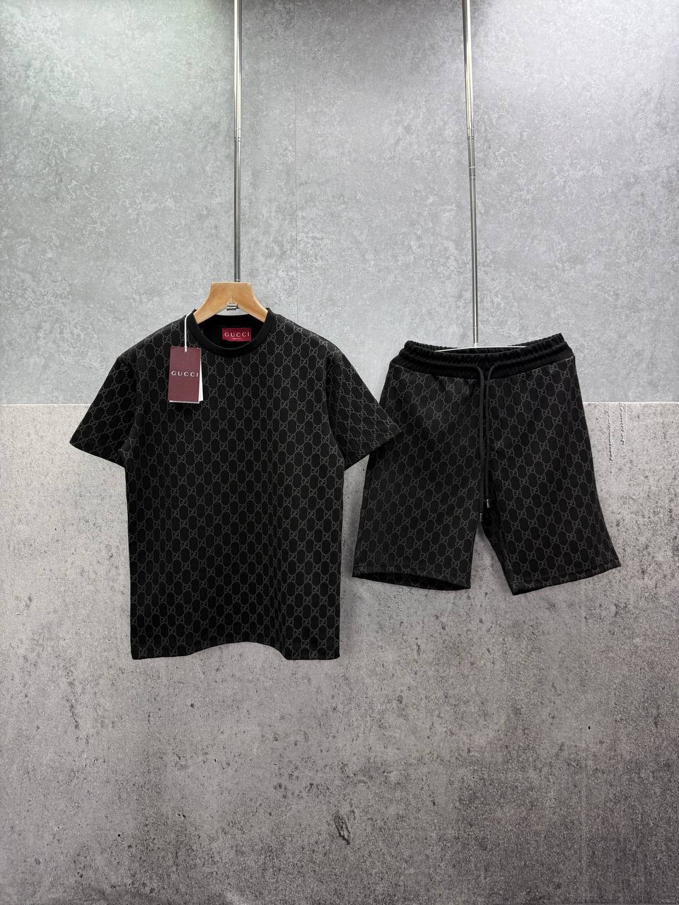 Gucci Monogram GG Knit Two-Piece Short Set UK Reps AAA Quality