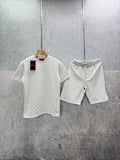 Gucci Monogram GG Knit Two-Piece Short Set UK Reps AAA Quality